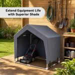 Outdoor Dog House Tent, Stainless Steel Frame Dog Shade Shelter, Medium Dog - Image 5