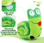 Letsmeet Squeaky Snuffle Dog Toy for Boredom Relief, Interactive Treat Puzzle Plush for Mental Stimulation & Foraging Training, Soft Chew Toy for Small Medium Dogs - Image 3