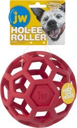 JW Pet HOL-ee Roller, Natural Rubber, Large 5.5in, Colors May Vary - Image 4