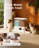 oneisall Automatic Cat Feeder and Water Dispenser, 36Cups/8.5L - Image 3