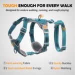 Huntboo Escape Proof Dog Harness – No Pull, No Slip, Fully Reflective, Adjustable 7-Point Design for Small, Medium, and Large Dogs – Lightweight for Outdoor Training & Hiking (Teal, M) - Image 4