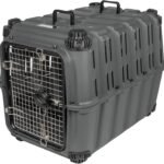 Mammoth Guardian Dog Kennel 36″ Heavy Duty Travel & Outdoor Crate for Puppies, Small, Medium & Large Dogs, Secure 3 Bolt Lock, Adventure Ready for Hunting, Camping & Offroad – Gunmetal Gray
