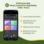 GPS Wireless Dog Collar Fence System - No Monthly Fee App Control, Custom Polygon Boundary & Remote Training, Free Phone Tracker for Up to 5 Pets, Virtual Electric Fence for Dogs - Image 5
