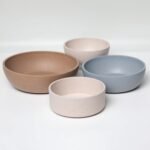 Loving Pets - Dolce Bamboo - Eco-Friendly Pet Bowls & Dishes for Dog, Cats, Puppy Food and Water Dish -Sustainable and Dishwasher Safe, Made with Real Bamboo (Large, Oat-Beige) - Image 5