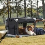 Lesure Portable Collapsible Dog Crate for Medium Dogs, 30in Charcoal Grey - Image 7