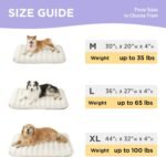 LE SURE Cute Orthopedic Dog Bed Large Sized Dog, Flat Pet Mat,36x27in Cream - Image 4