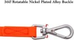 Waterproof Dog Training Leash 50FT 30FT 15FT 10FT 5FT Heavy Duty Recall Long Lead for Large Medium Small Dogs (30FT, Orange) - Image 3