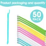 Newday 50 Pack Dual Ended Long Dog & Cat Toothbrush, Pet Safe Super Soft Bristles for Pet Dog Puppy Kitten Dental & Oral Care Teeth & Gums, Pet toothbrushes in Box, Bulk Individual polybag (Colorful) - Image 3