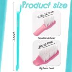 Newday 50 Pack Dual Ended Long Dog & Cat Toothbrush, Pet Safe Super Soft Bristles for Pet Dog Puppy Kitten Dental & Oral Care Teeth & Gums, Pet toothbrushes in Box, Bulk Individual polybag (Colorful) - Image 4