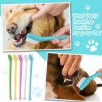 Newday 50 Pack Dual Ended Long Dog & Cat Toothbrush, Pet Safe Super Soft Bristles for Pet Dog Puppy Kitten Dental & Oral Care Teeth & Gums, Pet toothbrushes in Box, Bulk Individual polybag (Colorful) - Image 6