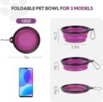 Collapsible Dog Bowl for Travel,2-Pack 12oz Pet Portable Water Food Bowls - Image 3