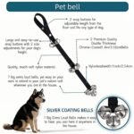 Dog Doorbell for Potty Training, Adjustable Length with 7 Extra Loud Bells, Black Nylon Strap with Metal Bells, 31-33 Inches - Image 7