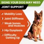 STRELLALAB Advanced Glucosamine for Senior Dogs, Chondroitin Joint Support - Image 3