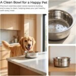 Non-Slip Stainless Steel Dog Bowls, 57.5 oz / 7 Cup, 2 Pack - Image 5