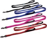 Max and Neo Double Handle Traffic Dog Leash - Reflective, Donates to Dog Rescue (Black, 6 FT) - Image 5