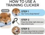 Dog Training Clicker and Whistle Set, 2-in-1 Positive Reinforcement Tool for Puppies, Dogs and Cats, Behavior Correction Device, Dog Training Tool Kit, Black - Image 3