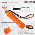 Floating Squeaky Dog Toy, Fetch Training Bumper with Reflective Rope Handle - Image 4