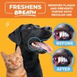 Paw Science Dog & Cat Teeth Cleaning Wipes - Dental Finger Wipes for Cats & Dogs - Pet Toothbrush & Tooth Brushing Kit - Effective Teeth Cleaner (Unscented) - Image 4