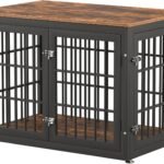 rehomerance 38″ Heavy Duty Dog Crate Furniture for Large and Medium Dogs