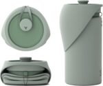 SÄKER Portable Dog Water Bottle, Collapsible Water Bottle for Dogs Perfect for Walking, Hiking and Outdoors | Works as a Portable Water Bowl | Designed in Montreal - 350ml