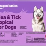Amazon Basics Flea and Tick Topical Treatment and Prevention for Large Dogs (45-88 lbs), Fast Acting and Long Lasting, Tick Prevention, 6 Count, Packaging May Vary