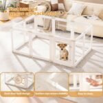 Acrylic Dog Playpen Indoor for Small Dogs & Puppies - Image 4