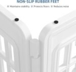 DUMOS Dog Playpen, Plastic Indoor Pet Fence for Small Dogs 4 Panels 24 Inch - Image 5