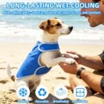 PUPTECK Dog Cooling Vest, Breathable Mesh PVA Dog Shirt, Lightweight Soft Instant Chill Sleeveless Pet Clothes, Adjustable Cooler Jacket Puppy Outfit for Hot Summer Outdoor, Blue Bear M - Image 6