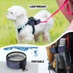 Meanplan 2 Pack 40 oz Portable Travel Dog Bowl, Dark Blue - Image 5
