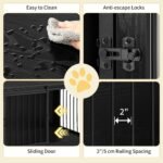 Hzuaneri 27.2 in S Dog Crate Furniture Indoor Dog Kennel with Barn Door - Image 5