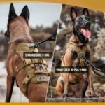 OneTigris Escape Proof Dog Harness, No Pull Dog Harness with Handles, Tactical Multi-Use Support Dogs Harnes for Large Dogs Everyday Wear Walking Hiking Training (Brown, Medium) - Image 4