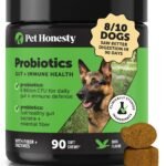 Pet Honesty Dog Probiotics Chews for Gut & Digestive Health, 90ct, Duck