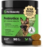 Pet Honesty Dog Probiotics Chews for Gut & Digestive Health, 90ct, Duck