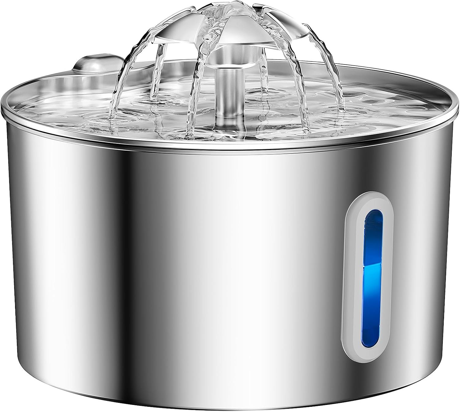 Cat Water Fountain Stainless Steel - 74oz/2.2L Automatic Large Pet Watering Bowl Dispenser for Indoor Dogs - Drinking Fountains with 3 Filter, Gifts for Cats and Kitty - Dog Waterer Bowls No Spill - Image 9