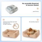 ZOMISIA Small Dog Bed, Cat Bed for Indoor Cats with Washable Cover, 20x19'' - Image 4