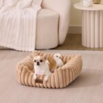 ZOMISIA Small Dog Bed, Cat Bed for Indoor Cats with Washable Cover, 20x19'' - Image 5