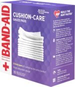 BAND-AID Brand Cushion-Care Gauze Pads, Medium Size, 3 in x 3 in, 10 Count - Image 3