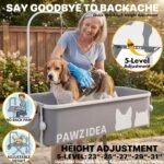 PAWZIDEA 2-in-1 Dog Bathtub & Grooming Table 43" for Medium to Large Dogs - Image 5