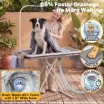 PAWZIDEA 2-in-1 Dog Bathtub & Grooming Table 43" for Medium to Large Dogs - Image 6