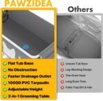 PAWZIDEA 2-in-1 Dog Bathtub & Grooming Table 43" for Medium to Large Dogs - Image 7