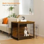 DWANTON 32.5" Dog Crate Furniture with Cushion, Wooden Kennel Table Indoor - Image 7