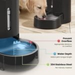 CZPET 5L Gravity Water Bowl Dispenser for Cats and Dogs (Black) - Image 5