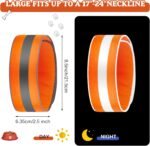 Paterr 2 Pcs Reflective Dog Collar Adjustable for S M L Dogs,Stripe - Image 3