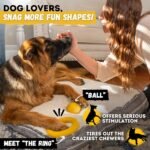 Indestructible Dog Ball - Lifetime Replacement - Durable Dog Toy for Aggressive Chewers - Safe, Non-Toxic Natural Rubber - Chew, Tug & Fetch - Tough, Heavy Duty Chew Toy - 4” (Softball Size) - Image 4