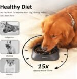 YINEYA Slow Feeder Dog Bowl for Medium Dogs, 2-Cup Puzzle Feeder Bowl - Image 3