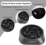 YINEYA Slow Feeder Dog Bowl for Medium Dogs, 2-Cup Puzzle Feeder Bowl - Image 4