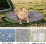 Portable Foldable Dog Bed for Travel Camping and Outdoor Dog Mat with Waterproof Cover& Fluffy Lining- Easy Clean, Durable - L (Denim Blue) - Image 5