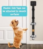 COOYOO 2 Pack Dog Doorbells, Adjustable Potty Training Dog Bells, Upgraded for Training Your Puppy The Easy Way, Premium Quality Housetraining Hanging Bell-5 Extra Large Loud 1.5 DoorBells - Image 3