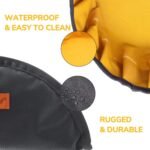 LumoLeaf Collapsible Dog Travel Bowl, 2 Packs Large 68oz/80oz Lightweight Foldable Bowl, Water and Food Bowls for Pets Dogs with Zipper (8+10 Cups) - Image 4