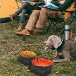 LumoLeaf Collapsible Dog Travel Bowl, 2 Packs Large 68oz/80oz Lightweight Foldable Bowl, Water and Food Bowls for Pets Dogs with Zipper (8+10 Cups) - Image 5
